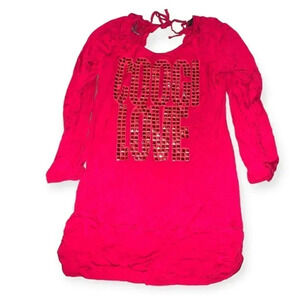 COOGI Studded tunic mini dress